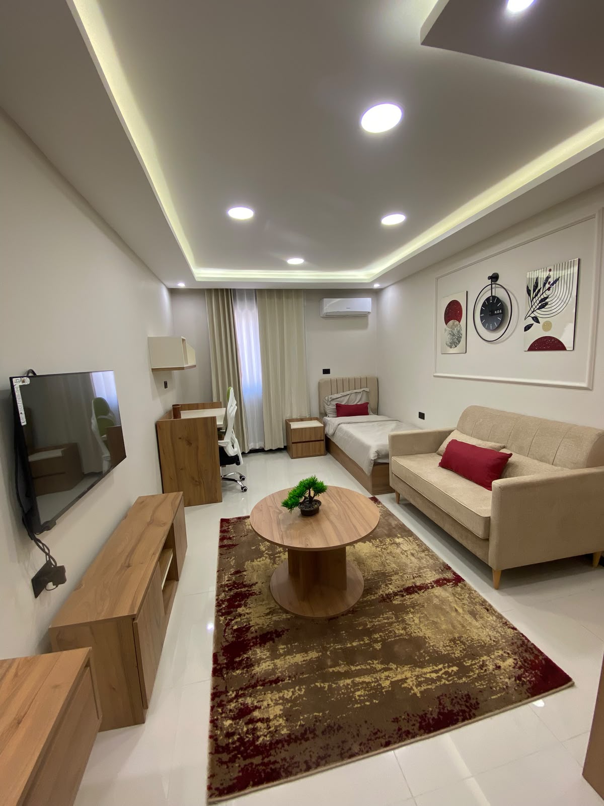 استوديو كامل بدون بلكونة - متوفر بكل الطوابق